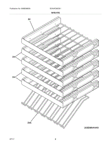 07 - Shelves parts for Electrolux Refrigerator EI24WC65GS1 / from AppliancePartsPros.com