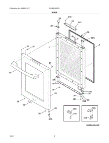03 - Door parts for Electrolux Refrigerator EI24BC65GS1 / from AppliancePartsPros.com