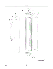 03 - Door parts for Electrolux Refrigerator EI24WC75HS0 / from AppliancePartsPros.com