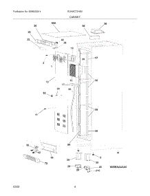 05 - Cabinet parts for Electrolux Refrigerator EI24WC75HS0 / from AppliancePartsPros.com