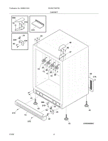 05 - Cabinet parts for Electrolux Wine Cooler E24WC75HPS0 / from AppliancePartsPros.com