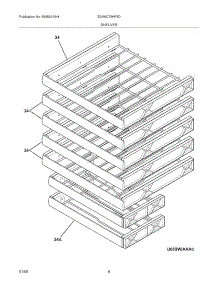 07 - Shelves parts for Electrolux Wine Cooler E24WC75HPS0 / from AppliancePartsPros.com