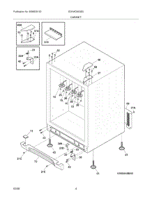 05 - Cabinet parts for Electrolux Refrigerator EI24WC65GS0 / from AppliancePartsPros.com