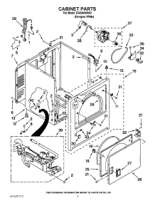 02 - Cabinet Parts parts for Estate Dryer EGD4400WQ1 / from AppliancePartsPros.com