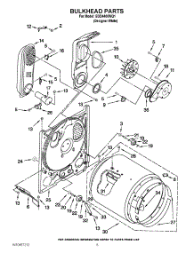 03 - Bulkhead Parts parts for Estate Dryer EGD4400WQ1 / from AppliancePartsPros.com