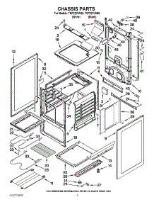 03 - Chassis Parts parts for Estate Range TEP222VAQ0 / from AppliancePartsPros.com