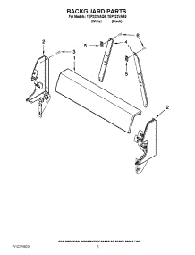 04 - Backguard Parts parts for Estate Range TEP222VAQ0 / from AppliancePartsPros.com