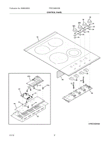 03 - Control Panel parts for Frigidaire Cooktop FPEC3085KSB / from AppliancePartsPros.com
