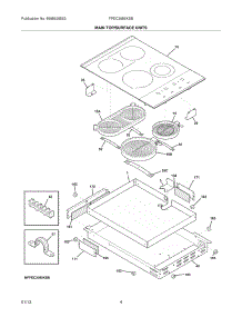 05 - Main Top / Surface Units parts for Frigidaire Cooktop FPEC3085KSB / from AppliancePartsPros.com