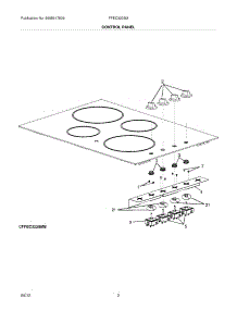 03 - Controls parts for Frigidaire Cooktop FFEC3225MW / from AppliancePartsPros.com