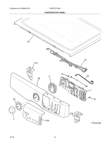 07 - Controls / Top Panel parts for Frigidaire Dryer FASE7074NA2 / from AppliancePartsPros.com