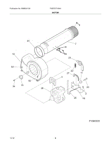 09 - Motor parts for Frigidaire Dryer FASG7074NA4 / from AppliancePartsPros.com
