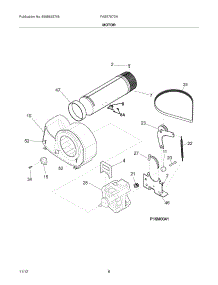 09 - Motor parts for Frigidaire Dryer FASE7073NR2 / from AppliancePartsPros.com
