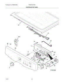 07 - Controls / Top Panel parts for Frigidaire Dryer FASG7021NW2 / from AppliancePartsPros.com