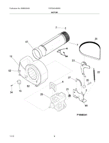 09 - Motor parts for Frigidaire Dryer FARG4044MW0 / from AppliancePartsPros.com