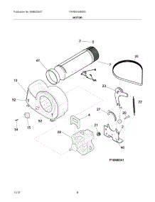 09 - Motor parts for Frigidaire Dryer FARE4044MW0 / from AppliancePartsPros.com