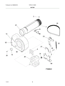 09 - Motor parts for Frigidaire Dryer FARG1011MW0 / from AppliancePartsPros.com