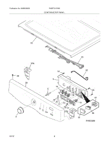 07 - Controls / Top Panel parts for Frigidaire Dryer FASE7021NW0 / from AppliancePartsPros.com