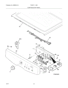 07 - Controls / Top Panel parts for Frigidaire Dryer FAQG7111LW0 / from AppliancePartsPros.com