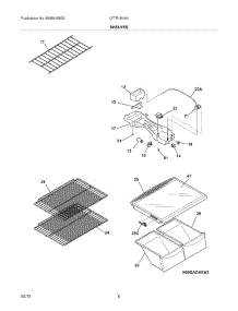07 - Shelves parts for Frigidaire Refrigerator LFTR1814NM1 / from AppliancePartsPros.com