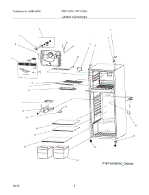 05 - Cabinet / Controls parts for Frigidaire Refrigerator FFPT10F0KM0 / from AppliancePartsPros.com
