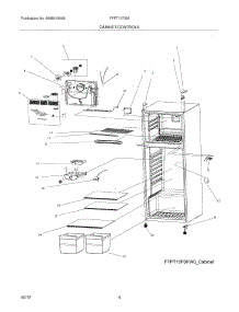 05 - Cabinet Controls parts for Frigidaire Refrigerator FFPT12F3MV0 / from AppliancePartsPros.com