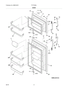 03 - Doors parts for Frigidaire Refrigerator FFHT1826LK9 / from AppliancePartsPros.com