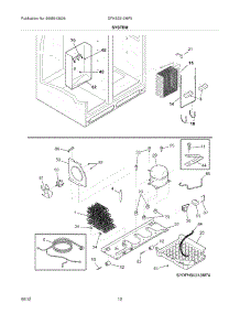 13 - System parts for Frigidaire Refrigerator DFHS2313MF5 / from AppliancePartsPros.com