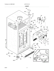 05 - Cabinet parts for Frigidaire Refrigerator LGHT2137LE4 / from AppliancePartsPros.com