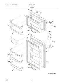 03 - Doors parts for Frigidaire Refrigerator LFHT2117NF1 / from AppliancePartsPros.com
