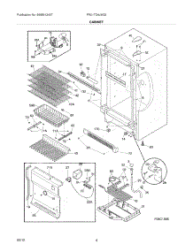 05 - Cabinet parts for Frigidaire Refrigerator FRU17G4JW22 / from AppliancePartsPros.com