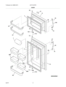 03 - Doors parts for Frigidaire Refrigerator LGHT2137NF0 / from AppliancePartsPros.com