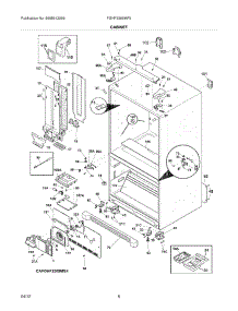 07 - Cabinet parts for Frigidaire Refrigerator FGHF2369MF5 / from AppliancePartsPros.com