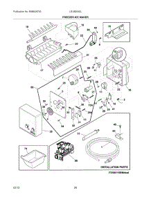 19 - Freezer Ice Maker parts for Frigidaire Refrigerator LGUB2642LP8 / from AppliancePartsPros.com