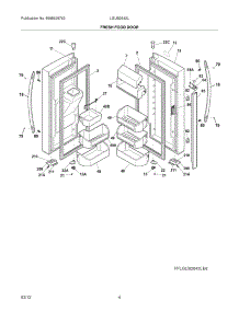 05 - Fresh Food Doors parts for Frigidaire Refrigerator LGUB2642LF8 / from AppliancePartsPros.com