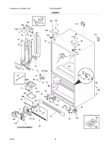07 - Cabinet parts for Frigidaire Refrigerator FGHG2344MF5 / from AppliancePartsPros.com