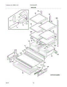 09 - Shelves parts for Frigidaire Refrigerator FGHG2344MF5 / from AppliancePartsPros.com