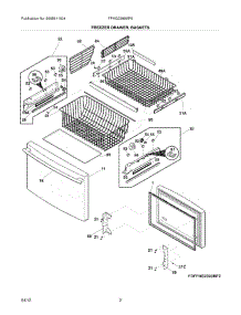 03 - Freezer Drawer - Basket parts for Frigidaire Refrigerator FPHG2399MF5 / from AppliancePartsPros.com