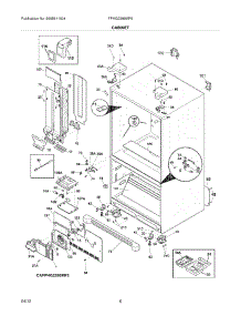 07 - Cabinet parts for Frigidaire Refrigerator FPHG2399MF5 / from AppliancePartsPros.com