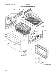 03 - Freezer Drawer - Basket parts for Frigidaire Refrigerator LGHN2844MP4 / from AppliancePartsPros.com