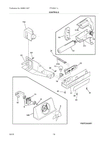 11 - Controls parts for Frigidaire Refrigerator FFHS2611LB5 / from AppliancePartsPros.com