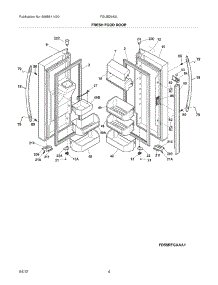 05 - Fresh Food Doors parts for Frigidaire Refrigerator FGUB2642LP7 / from AppliancePartsPros.com