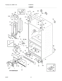 07 - Cabinet parts for Frigidaire Refrigerator FGUB2642LP7 / from AppliancePartsPros.com