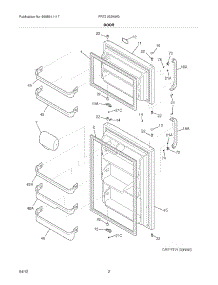 03 - Door parts for Frigidaire Refrigerator FRT21G3NW0 / from AppliancePartsPros.com