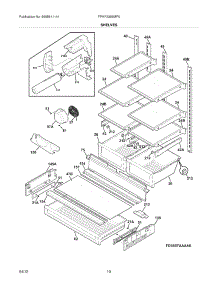 09 - Shelves parts for Frigidaire Refrigerator FPHF2399MF5 / from AppliancePartsPros.com