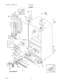 07 - Cabinet parts for Frigidaire Refrigerator FGUN2642LF5 / from AppliancePartsPros.com