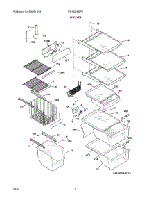 09 - Shelves parts for Frigidaire Refrigerator FGHS2368LP4 / from AppliancePartsPros.com