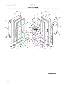 05 - Fresh Food Doors parts for Frigidaire Refrigerator FGHB2869LFA / from AppliancePartsPros.com