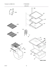 09 - Shelves parts for Frigidaire Refrigerator FFHS2622MW4 / from AppliancePartsPros.com