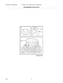 03 - Recommended Spare Parts parts for Frigidaire Disposer FFDI502DMS0 / from AppliancePartsPros.com